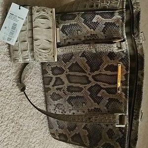 Brahmin Medium bag matching wallet both pieces
